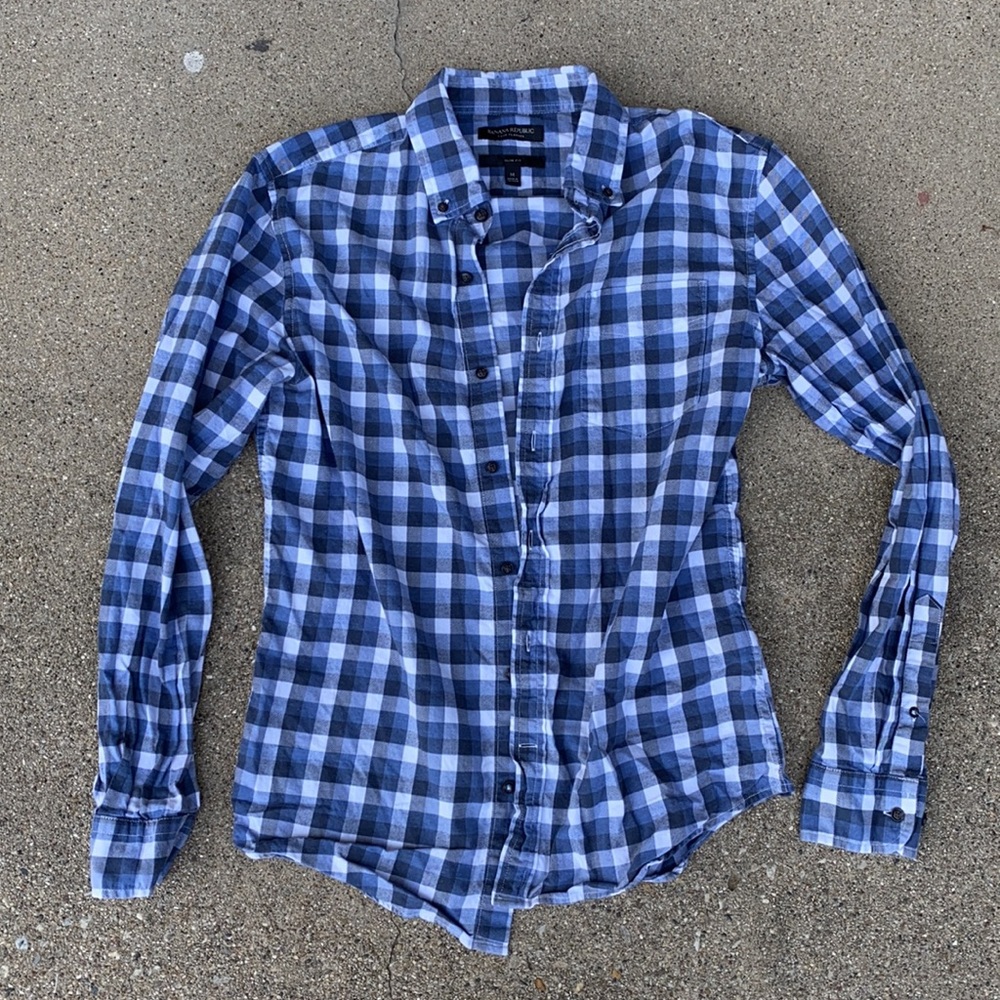 Long sleeve banana republic shirt size medium